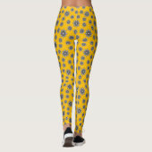 Gorgeous Amber Orange Mandela Pattern Leggings (Rückseite)