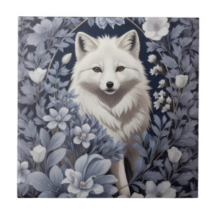 Gorgeous Arctic Fox William Morris Inspiriert Fliese