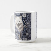 Gorgeous Arctic Fox William Morris Inspiriert Kaffeetasse (Vorderseite Links)