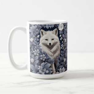 Gorgeous Arctic Fox William Morris Inspiriert Kaffeetasse