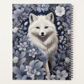 Gorgeous Arctic Fox William Morris Inspiriert Planer (Rückseite)