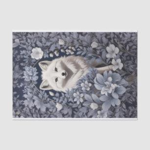 Gorgeous Arctic Fox William Morris Inspiriert Seidenpapier