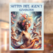 GORGEOUS Art Model / Tanzfrau Fensteraufkleber (Blatt 2)