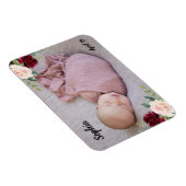 Gorgeous Baby Girl Blush Blume Foto Magnet (Rechte Seite)