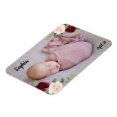 Gorgeous Baby Girl Blush Blume Foto Magnet (Linke Seite)