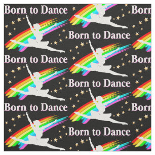 Gorgeous Ballerina und Dancer Rainbow Fabric Stoff