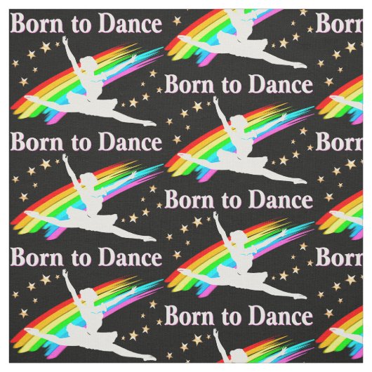 Gorgeous Ballerina und Dancer Rainbow Fabric Stoff (Muster)