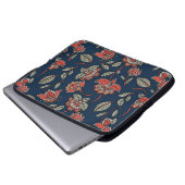 Gorgeous Batik Floral Design Laptopschutzhülle (Vorne Knopf)