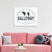 Gorgeous Belted Galloway Steer Cutout Beltie Gift  Leinwanddruck (Insitu (Wohnzimmer))