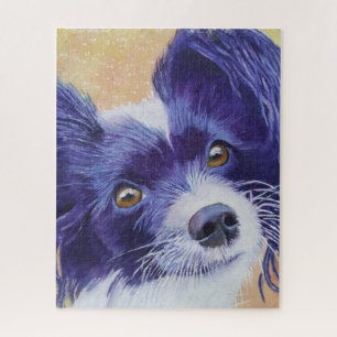 Gorgeous Black Papillon Puppy Puzzle