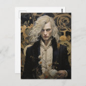 Gorgeous Blond Man Postkarte (Vorne/Hinten)