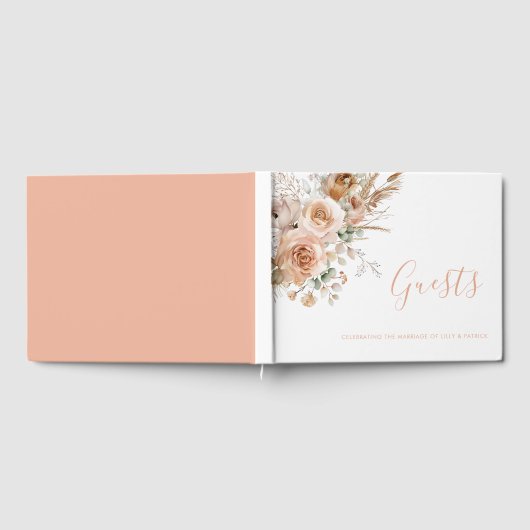 Gorgeous Boho Floral Wedding Gästebuch (Voll)