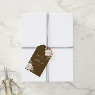 Gorgeous Boho Floral Wedding Geschenkanhänger