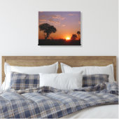 GORGEOUS BOTSWANA SUNSET LEINWANDDRUCK (Insitu (Schlafzimmer))