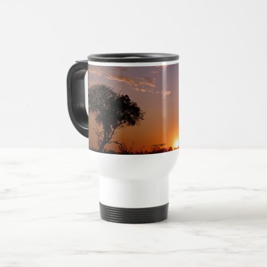 GORGEOUS BOTSWANA SUNSET REISEBECHER (Vorderseite Links)