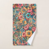 Gorgeous Bouquet von Blume Badhandtuch Set (Handtuch)
