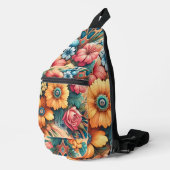 Gorgeous Bouquet von Blume Crossbody Bag (Rechte Ecke)