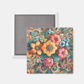 Gorgeous Bouquet von Blume Magnet (Vorderseite/Rückseite)
