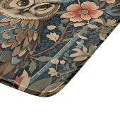Gorgeous Brown Owl William Morris Inspiriert Schneidebrett (Ecke)