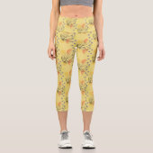 Gorgeous Buff Atomtex Pattern Yoga Capri Leggings (Vorderseite)