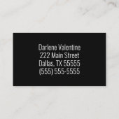 Gorgeous business cards visitenkarte (Rückseite)