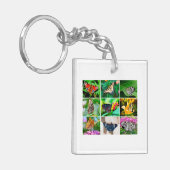 Gorgeous Butterflies Collage, 9 Fotos Schlüsselanhänger (Vorderseite links)