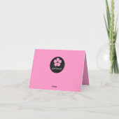 Gorgeous Cherry Blossom Danke Karte (Rückseite)