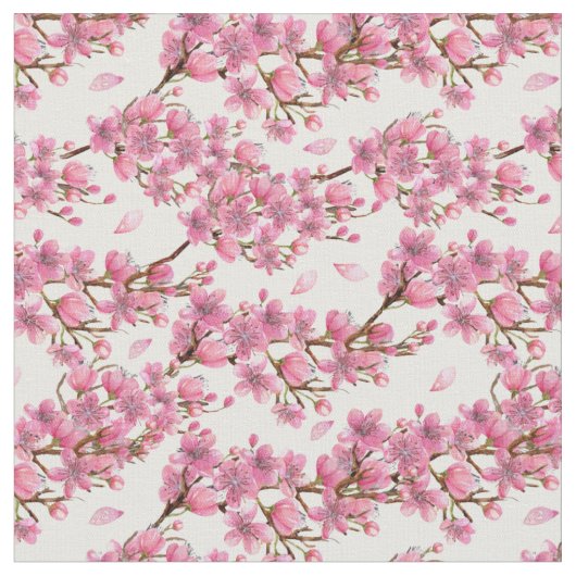 Gorgeous Cherry Blossom Muster Stoff (Nahaufnahme)