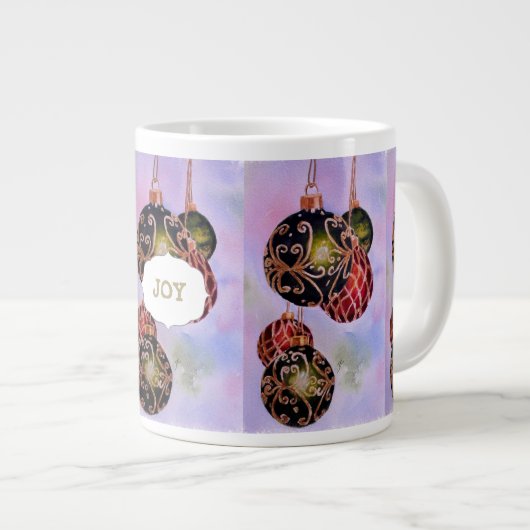 GORGEOUS CHRISTMAS BALLS Jumbo-Tasse (Vorderseite Rechts)