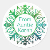 Gorgeous Christmas stickers personalized (Vorderseite)
