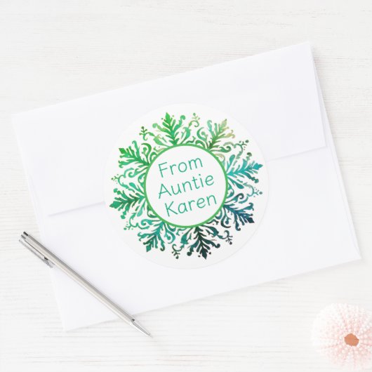 Gorgeous Christmas stickers personalized (Umschlag)
