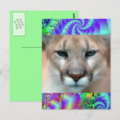 GORGEOUS COUGAR POSTKARTE (Vorne/Hinten)