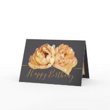 Gorgeous Cream Peony Chic Floral Bouquet Geburtsta