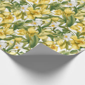 Gorgeous Daffodils Pattern Geschenkpapier (Ecke)