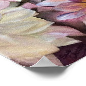 Gorgeous Dahlias Poster (Ecke)