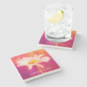 Gorgeous Daisy Artwork Steinuntersetzer (Seitenansicht)