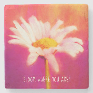 Gorgeous Daisy Artwork Steinuntersetzer