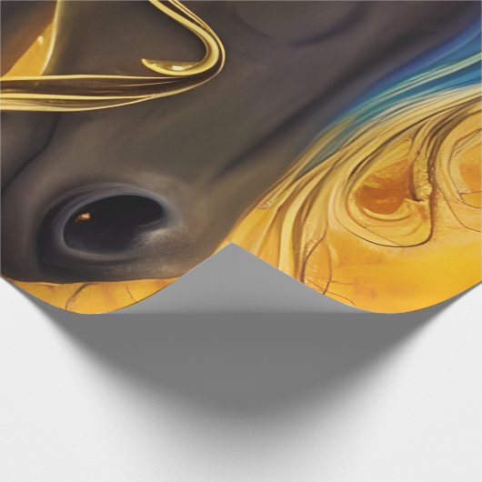 Gorgeous Dark Horse Triptych Geschenkpapier (Ecke)