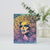 Gorgeous Drag Queen Postkarte (Stehend Vorderseite)