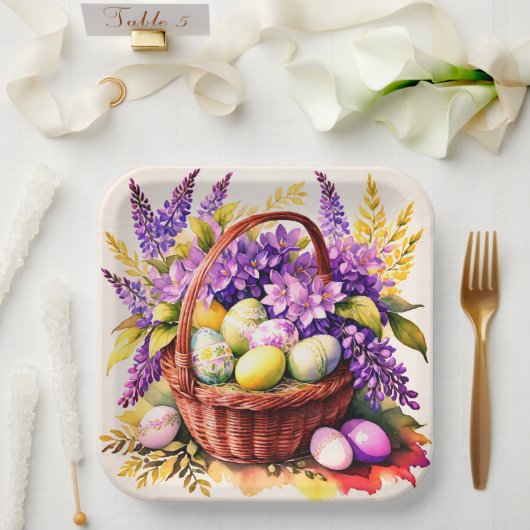 Gorgeous Easter paper plates Pappteller (Hochzeit)