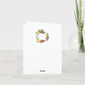 Gorgeous Editable Wild Rose Karte (Rückseite)