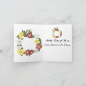 Gorgeous Editable Wild Rose Karte (Innenseite)