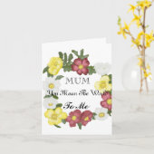 Gorgeous Editable Wild Rose Karte (Gelbe Blume)