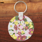 Gorgeous Editable Wild Rose Schlüsselanhänger (Rückseite)