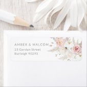 Gorgeous Elegance: Blush Wedding Return Address (Insitu)