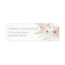 Gorgeous Elegance: Blush Wedding Return Address