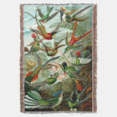 Gorgeous Ernst Haeckel Hummingbirds Decke (Vorderseite Vertikal)
