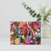 gorgeous, flamboyant flowers. postkarte (Stehend Vorderseite)
