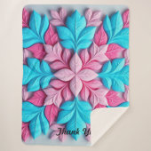 "Gorgeous floral Pattern" Sherpadecke (Vorderseite)