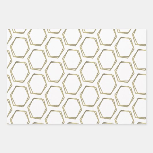 Gorgeous Foil Geometric Glam Geschenkpapier Set (Vorderseite)